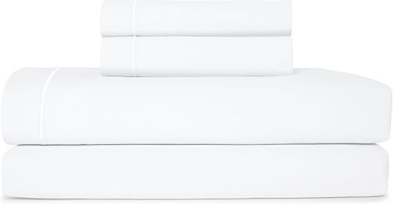 Casual Living Queen Sheet Set, Cooling Microfiber, 4-Piece, White
