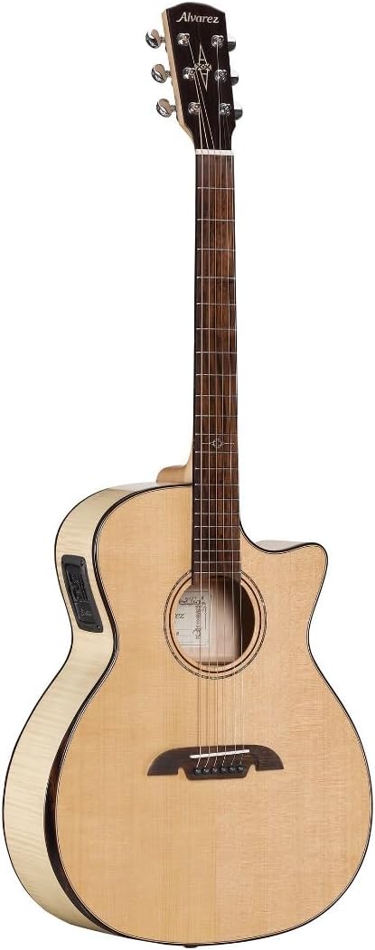 Alvarez AGFM80CEAR Artist Elite 80 Grand Auditorium Acoustic-electric Guitar with Bevel Armrest - Natural