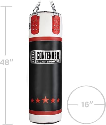 Contender Fight Sports Leather Boxing Punching Heavy Bag Filled