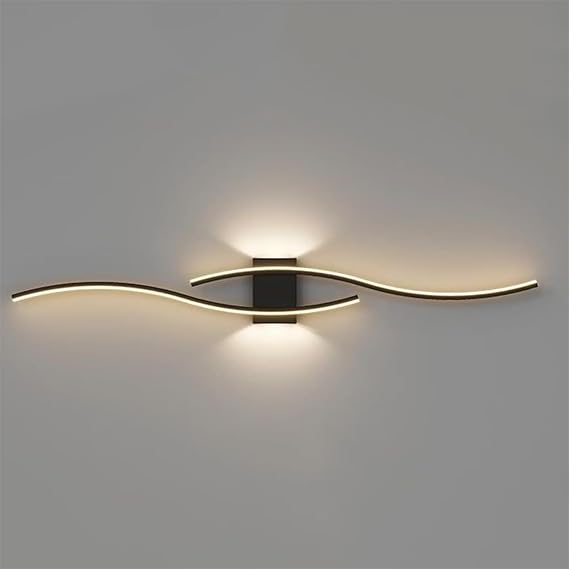 Modern Wall Sconce Dimmable LED Wall Lights 23.6-47.3 Inches LED Wall Lamp Creative Long Linear Wall Lighting for Bedroom Living Room Hallway Staircase Entryway (Size : 120 * 15cm)