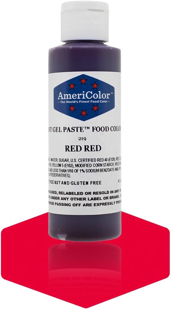 RED RED SOFT GEL PASTE 4.5 OZ Cake Decorating