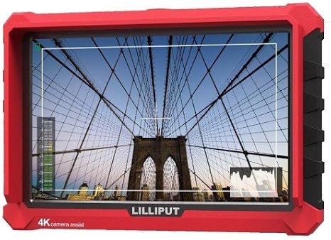 LILLIPUT 7 inch A7S 1920x1200 IPS On Camera Monitor with 4K HDMI Input Output Field Monitor for DSLR and Mirrorless Cameras with Free Gifts:Mini Magic Arm Mount + LP-E6 Plate+ 12V AC Adapter ...