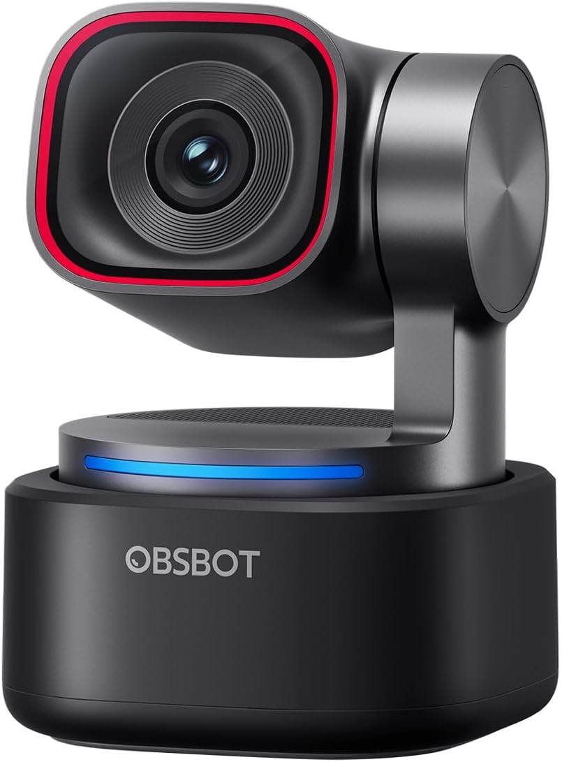 OBSBOT Tiny 3 Yapay Zeka Destekli Mekansal Ses 4K PTZ Web Kamerası