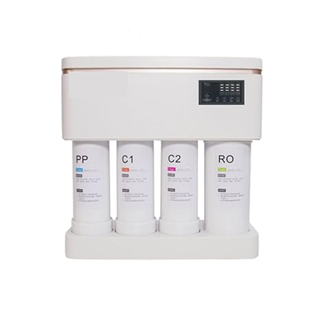 Water Filter System, 600G Integrated Waterway 600G 4-stage Filter Kitchen Water Purifier Intelligent Ro Reverse Osmosis System Filter,for Under Sink Home Domestic