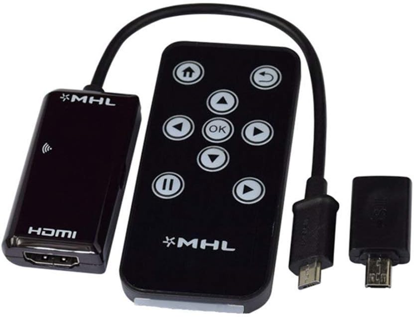 MHL Micro USB to HDMI HDTV Adapter and Remote Control for Samsung galaxy S3 S4 S5
