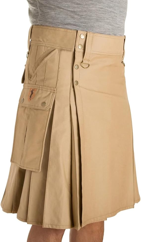 Damn Near Kilt 'Em Mens Traditional Stowaway - Utility Kilt