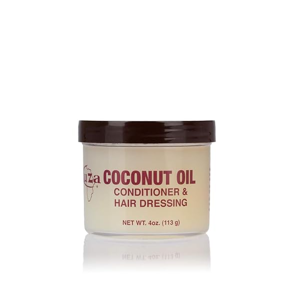 Kuza Coconut Oil Conditioner & Hair Dressing - for Healthier Hair, 4 oz