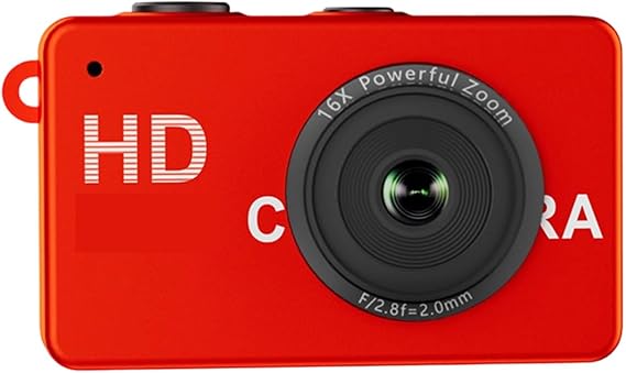 Compact Digital Camera with Rear Screen, 16X Digital Magnification, Pocket Camera for Daily Photos and Travel Carry Tiny Daily Picture Device Travel Memory Keeper Screen Preview Casual