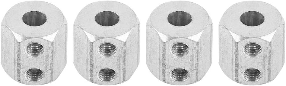 4pcs RC Metal 08065 Wheel Hex, Aluminum Alloy Wheel Extension Hex Drive Hub Adapter Set of Adapter Couplings for HSP 94188 94155 94166 94170 110 RC Car