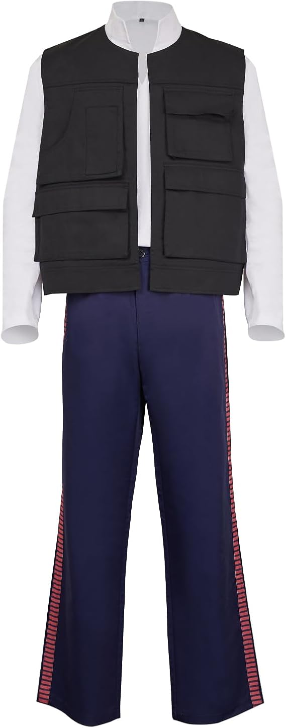 Men's Cosplay Costume Adult Shirt Vest Pants Full Set Halloween Outfits
