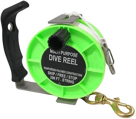 Scuba Choice Scuba Diving Stainless Steel Heavy Duty Multi-Purpose Dive Reel, 290'