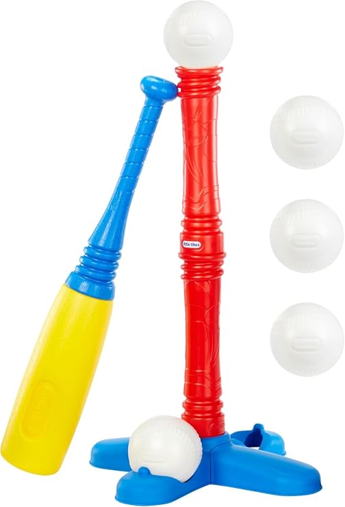 Little Tikes T-Ball Set, Red, 5 Balls, for Toddlers Ages 18+ Months kj.bhvlyu
