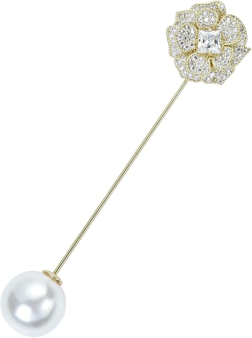 Rhinestone Snowflake Star Flower Crown Lapel Stick Brooch Pin Needle Suit Tie Hat Scarf Pins Badge Costume Jewelry Accessories