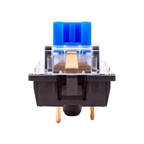 OUTEMU Blue Switches, 32-Pack,3-pin Clicky&Tactile Dustproof for Mechanical Keyboard