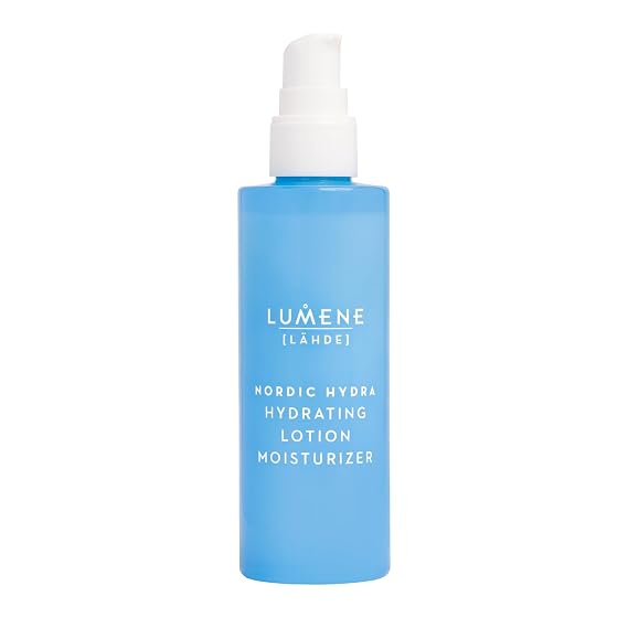 Nordic Hydra [LAHDE] Hydrating Lotion Moisturizer | Lightweight Facial Emulsion | Controls Shine and Hydrates | Non-Comedogenic | For All Skin Types | Organic Nordic Birch Sap | Vegan | 3.4 Fl.oz.