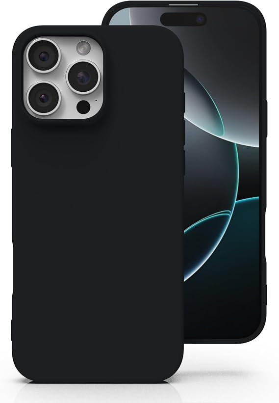 Zuvirelx Silicone Case for iPhone 16 Pro Max - Black