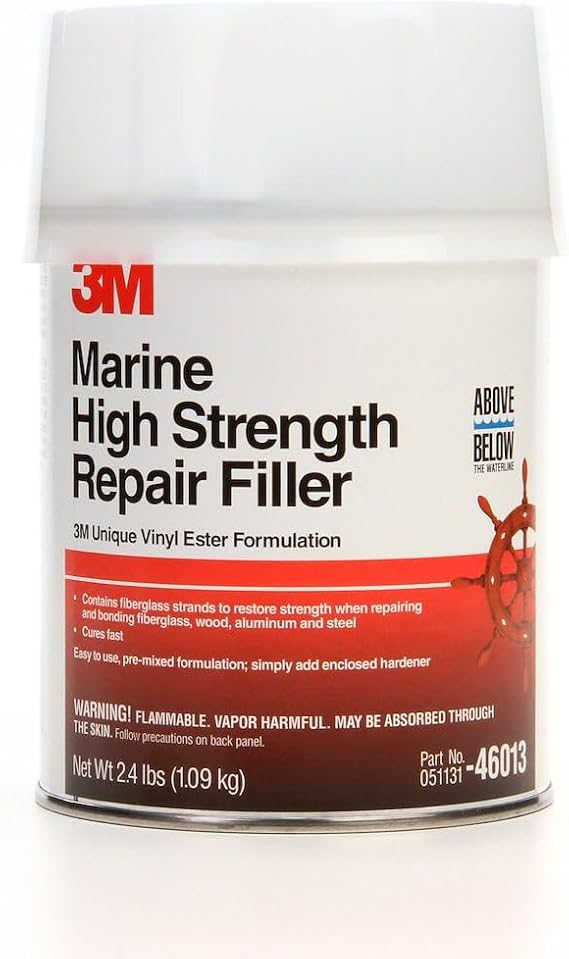 3M Marine High Strength Repair Filler, 46013, 1 qt