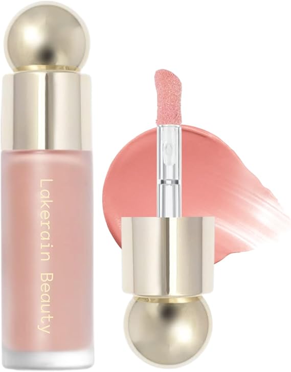 Liquid Blush Soft Cream Face Blush, Long-lasting Blendable Liquid Blusher Lightweight Moisturizing Beauty Makeup for Cheeks, Natural Looking Matte Finish Dewy Skin Tint (#01 Bliss)