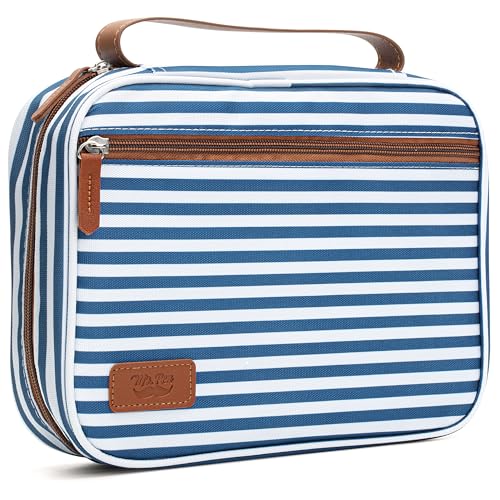 Mr. Pen- Bible Cover Case, Carrying Book Case with Durable Handle and Zippered Pocket, Bible Protective Church Bag for Men & Women, Christian Gifts, Blue Stripes