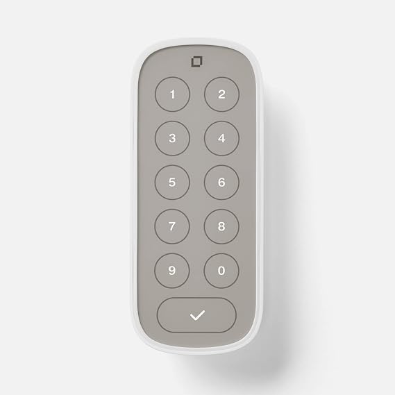 Level Keypad - Compatible with Any Level Lock or Bolt - Weatherproof with LED Backlight - Bluetooth-Enabled Door Lock Accessory for Keyless Entry (White)