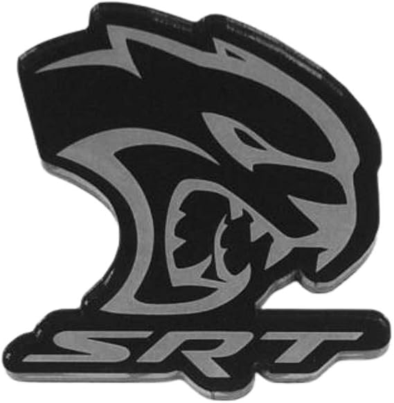 Dodge SRT Hellcat Logo Magnet 2.5" x 2.5" Die-Cut Acrylic Emblem for Fridge, Toolbox, or Locker Made in USA