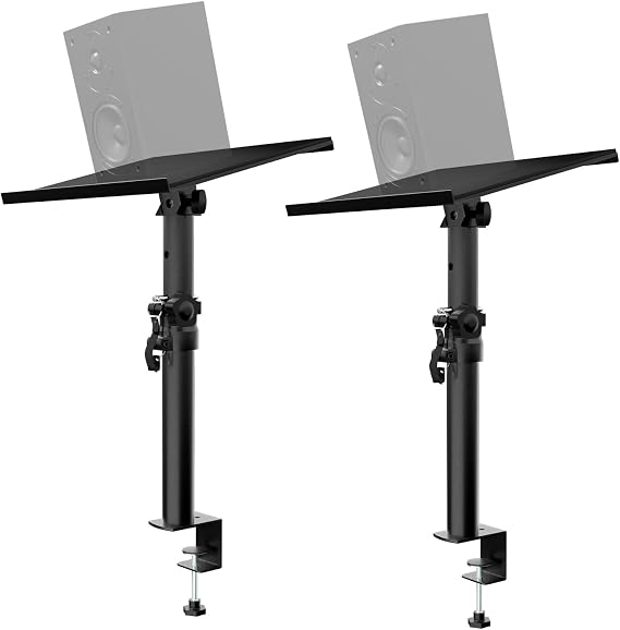 Speaker Stands Pair Height Adjustable Tilting up to 15 kg