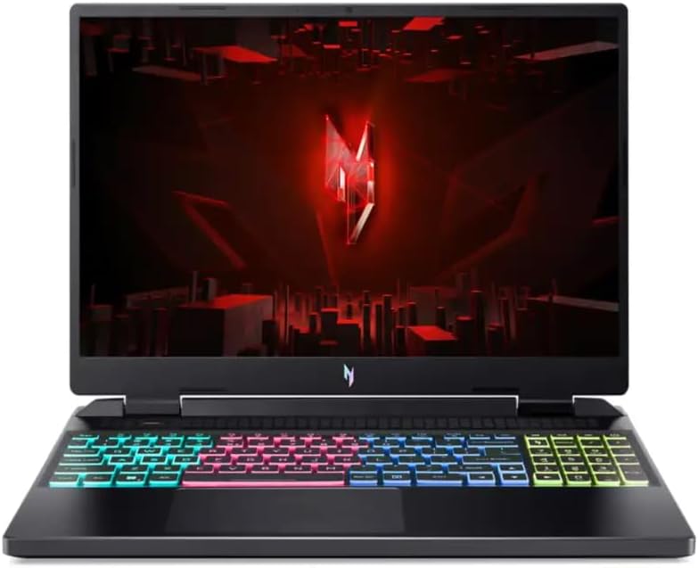 acer Nitro 16 Gaming Laptop, Intel 14-Core i7-13700H, 16 FHD 165Hz IPS Display, NVIDIA GeForce RTX 4050, 16GB DDR5 2TB SSD, 4-Zone RGB Backlit Keyboard, Thunderbolt 4, HDMI 2.1, Wi-Fi 6, Win11 Home