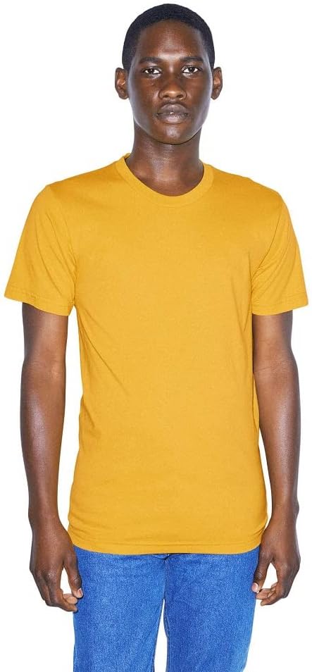 American Apparel Men's Organic Fine Jersey Crewneck Short Sleeve T-Shirt