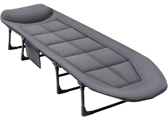Folding Bed,Folding Bed with 6 Adjustable Positions,Adult Folding Camping Bed,This Folding Bed Has A Folding Function and is Easy to Carry