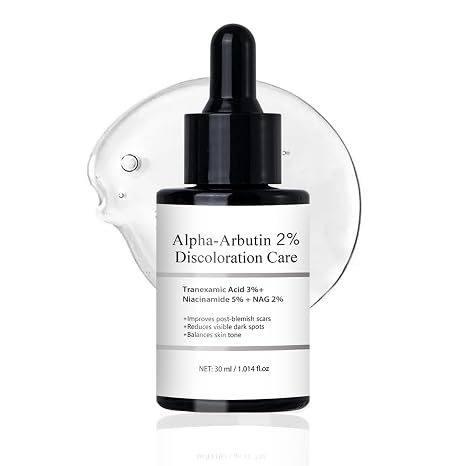 Alpha Arbutin 2% Serum Against Dark Spots Pores Skin Discolouration 2% Alpha Arbutin Serum with Niacinamide Face Serum for Radiant and Anti-Ageing