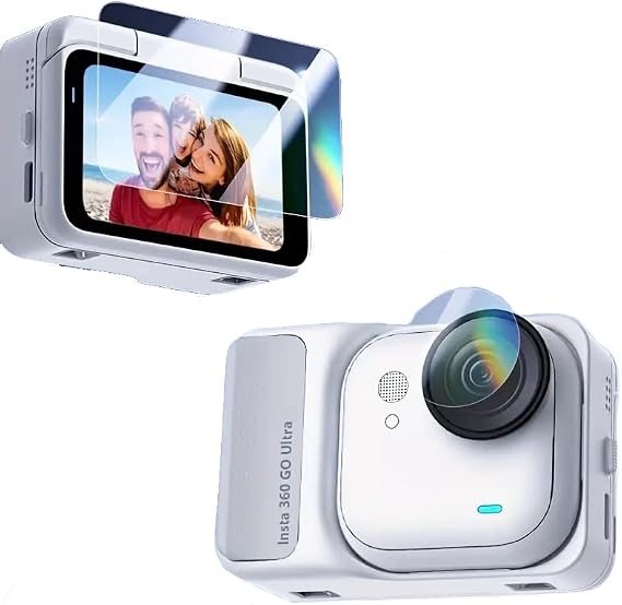 GO ULTRA Temperli Cam Ekran Koruyucu (Insta360 GO ULTRA Uyumlu)