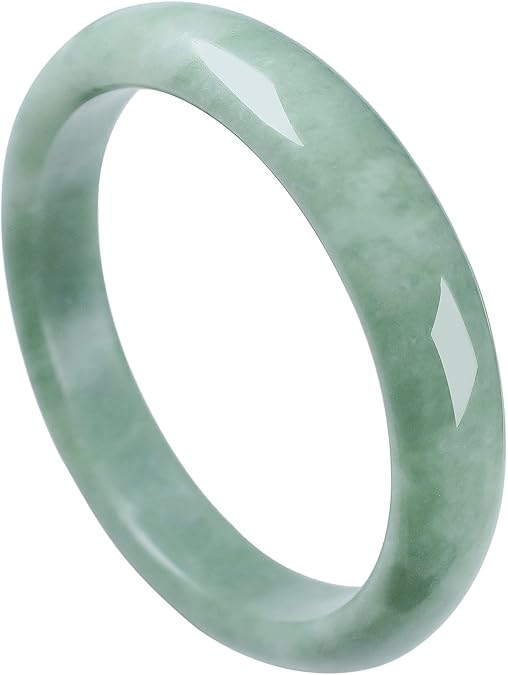 Real Green Jade Natural Stone Bangle Bracelet for Women Genuine with Box