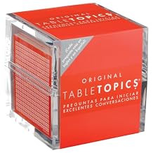TableTopics Original En Espanol Question Card Game - 135 Spanish/English Conversation Starter Cards, Learn & Practice Spanish, Icebreakers for Adults, Bilingual