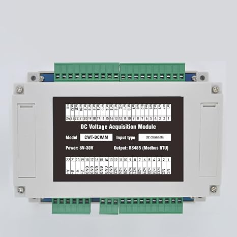 RS485 Modbus 32-Channel DC 0-10V Input Voltage Acquisition Module