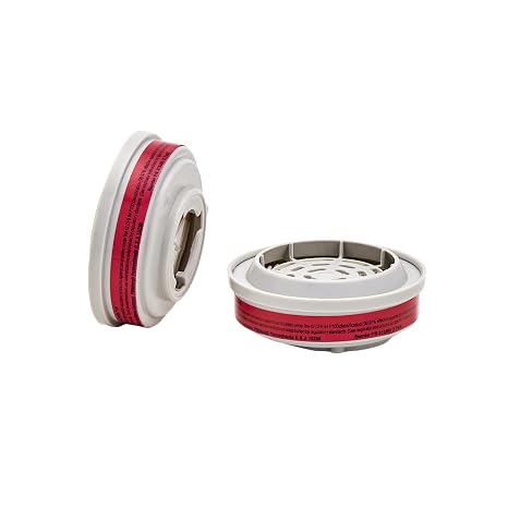 MSA 815369 Advantage Respirator Particle Filter - Low Profile P100, Quantity: 2 per Pack, Dusts/Particles/Mists Respirator Cartridge, Light Weight NIOSH-Certified