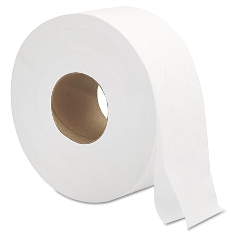 General Supply 9JUMBO Jumbo Roll Bath Tissue, 2-Ply, 9", White (Case of 12) | Made In The USA; Durable Two-Ply Construction Designed to Provide Enhanced Comfort, Strength