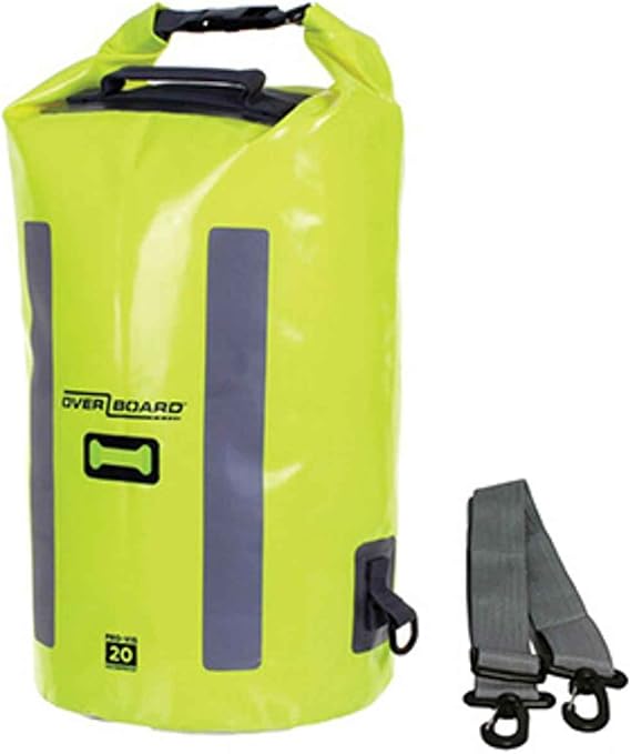 Overboard OB1148HVY Provis Dry Tube Bag, 5.3 gal (20 L), HV Yellow