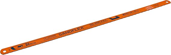 SnapOn 3906-300-24-5P Bahco 12-Inch Sand Flex Bi Metal Hand Hacksaw Blade, 5-Pack