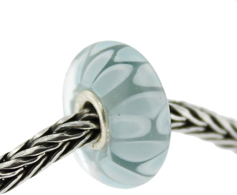 TROLLBEADS Authentic Glass 61407 Light Blue Shadow