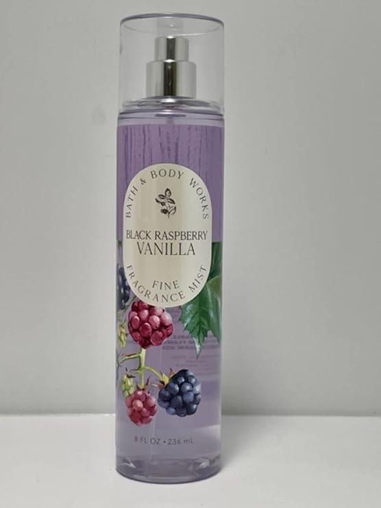 Bath & Body Works Black Raspberry Vanilla Signature Collection Fragrance Mist 8 Fl Oz (Blackberry Vanilla)