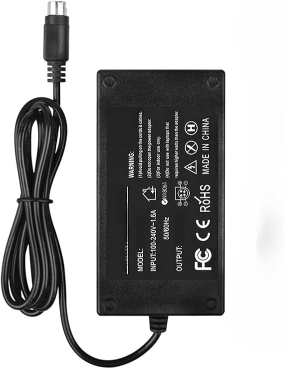 4-Pin AC/DC Adapter for JDSU MTS 6000A T-BERD Fiber OTDR Machine Tester TBERD 6000 6000L MTS6000A TB6000A TB 6000A Base Units 60006000A JDS Uniphase Power Supply Cord Battery Charger