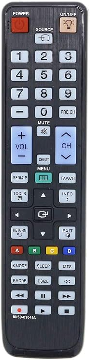New BN59-01041A Remote Control Replaced for Samsung HD Smart LED/LCD TV (Model: BN5901041A)
