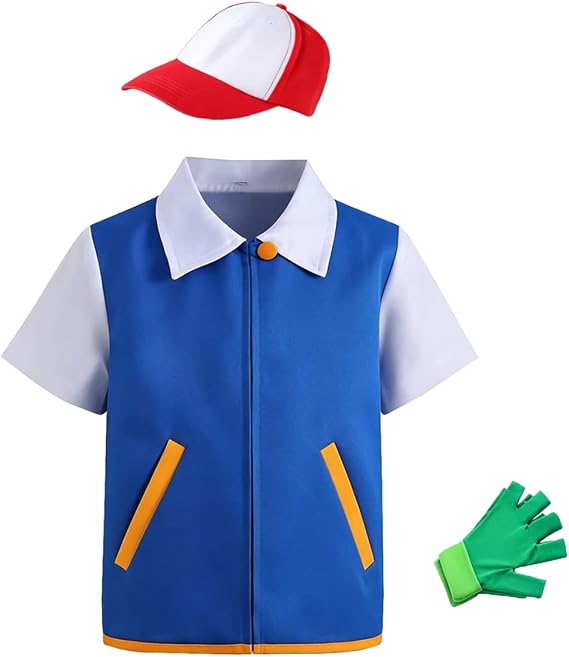 Tbrand Kids Adult Hallowee Cosplay Costume Hoodie Jacket Gloves Hat Sets for Trainer