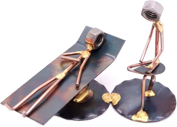 Psychiatrist Collectible Handmade Metal Art Figurine, Desk Accessories, Trophy, Boss Gift, Office Decor, Business Professional