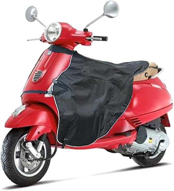 Scooter Apron Cover,Motorbike Cover,Moped Cover, Scooter Leg Cover Waterproof Motorcycle Apron Leg Protector for Cold Rain Winter Driver, Black