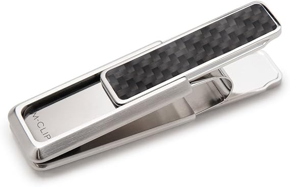 M-Clip Carbon Fiber Money Clip, Cash and Credit Card Holder, Minimalist Wallet Alternative