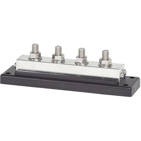 Blue Sea Systems 2104 PowerBar BusBar with Four 3/8, 600A