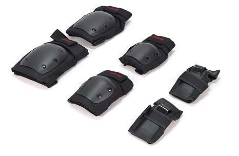 BACKFIRE Skate Protection Gears- Knee Pads Elbow Pads with Wrist Guards