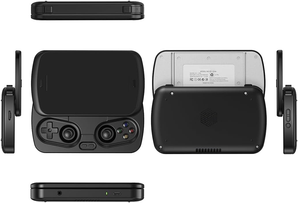 Retro Foldable Handheld Game Console with 4.7-Inch IPS Screen, Android 13 System, 5000mAh Battery for Adults Gaming and Gifting