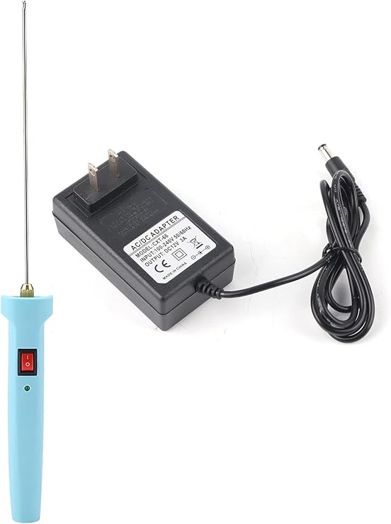 Hot Wire Cutter Pen, 10CM Electric Hot Knife Foam Cutter, 24W Electric Hot Wire Cutter Foam Cutting Pen, Foam Polystyrene Heat Cutting Engraving Pen Foam Cutter Machine